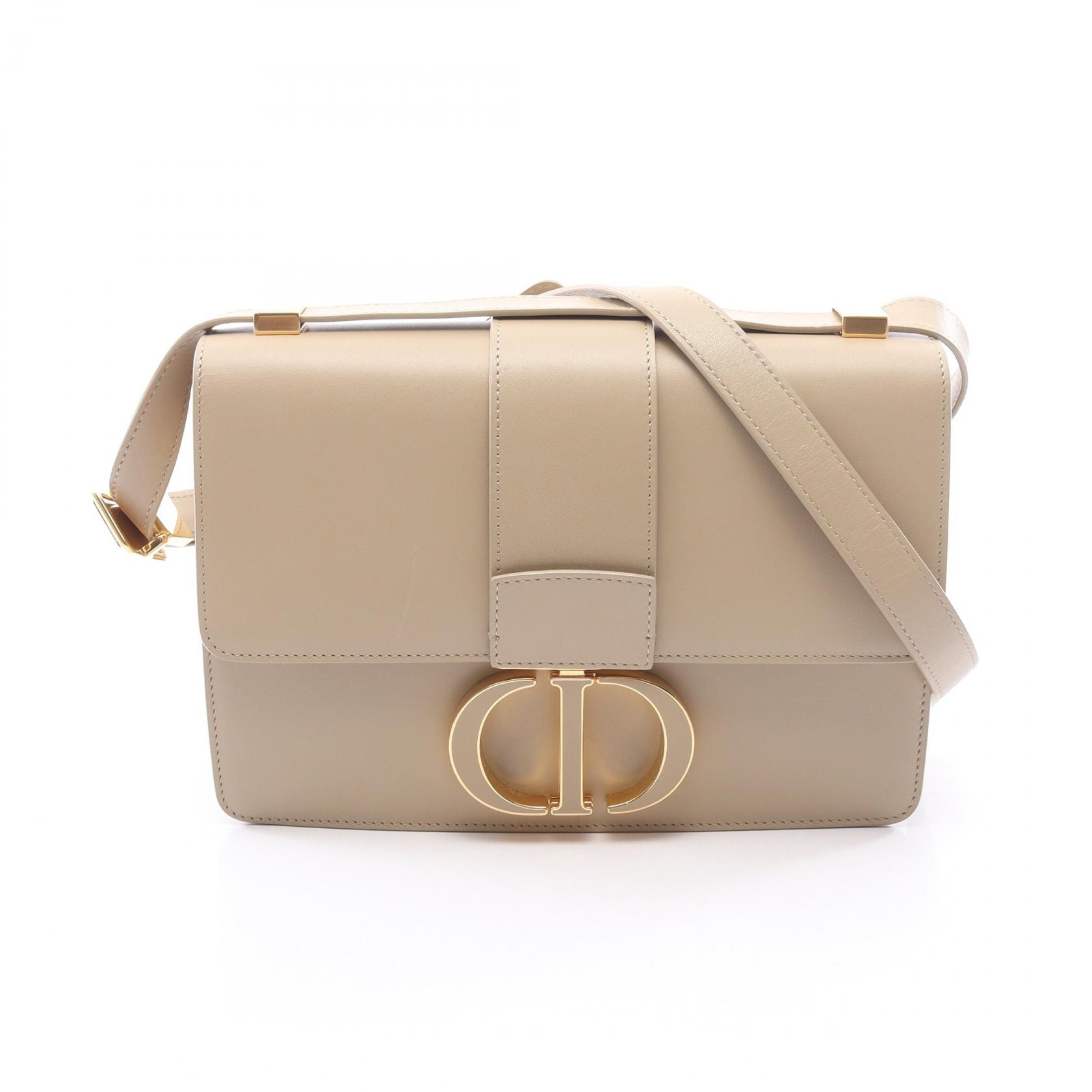 ディオール Dior 30 Montaigne ショルダーバッグ バッグ レザー レディース ベージュ系 【中古】
