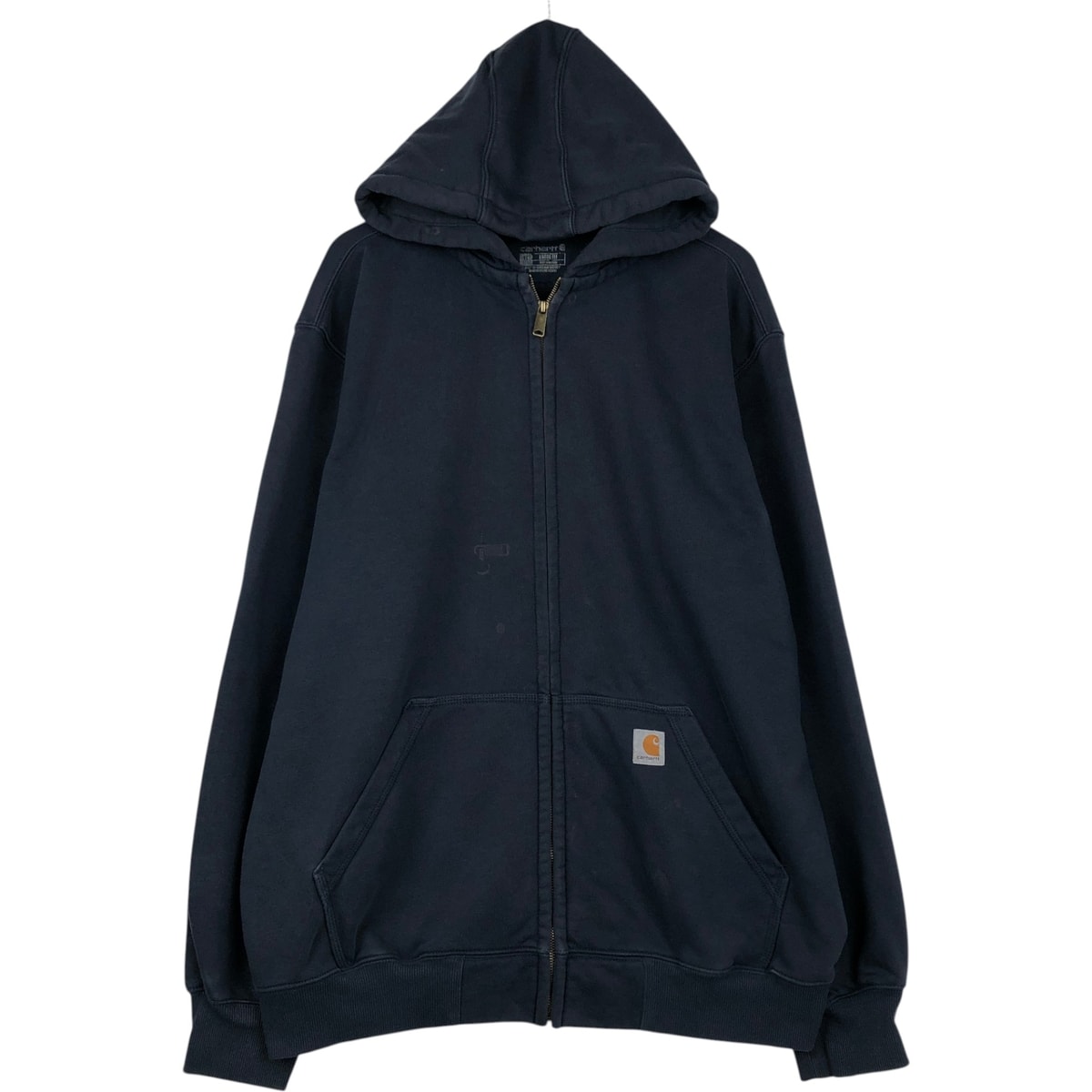 古着 カーハート Carhartt Loose Fit RAIN DEFENDER フェード フルジップスウェットシャツ トレーナー メンズXL相当/eaa621773