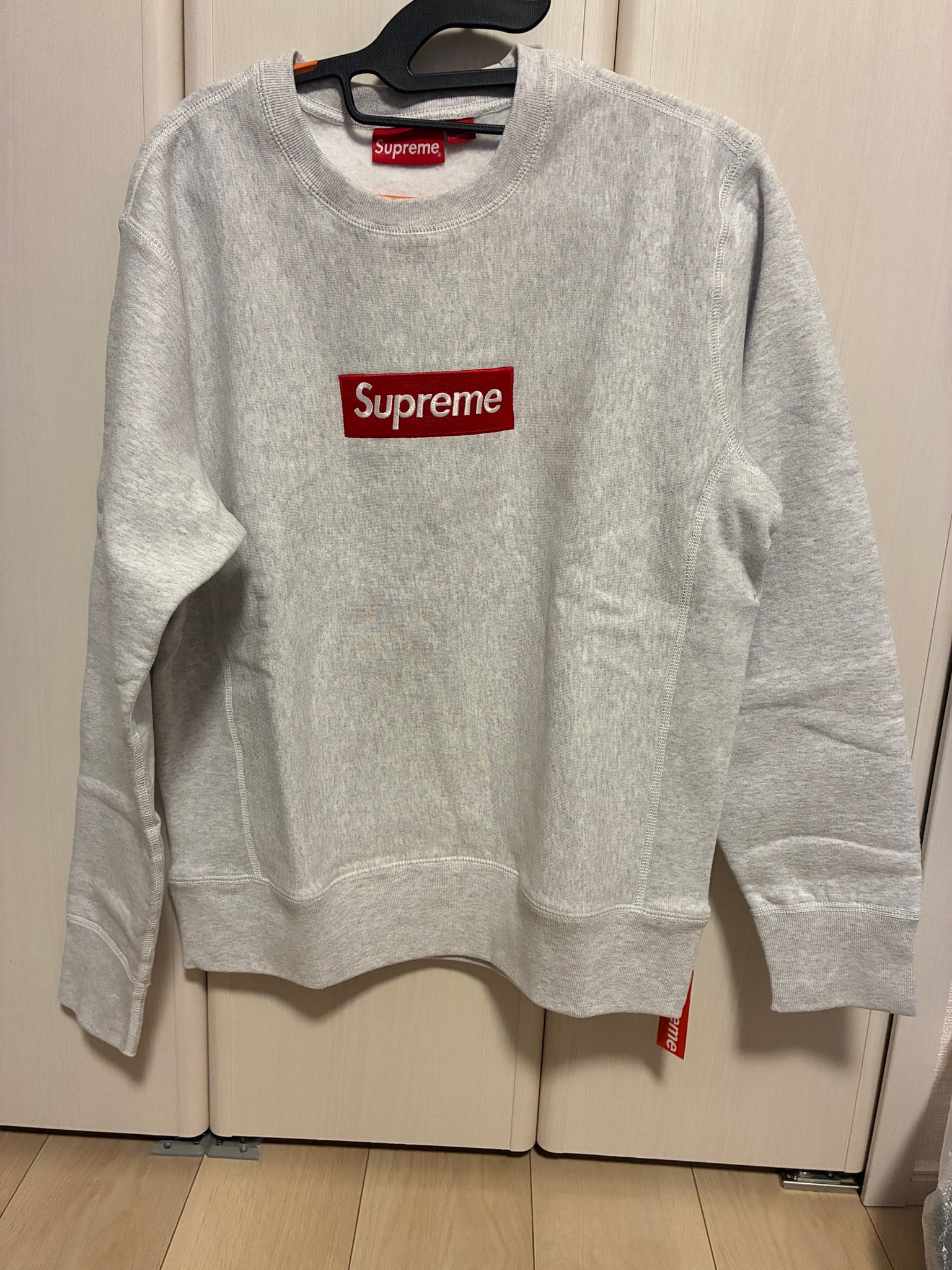 Supreme Box Logo Crewneck Sweatshirt "Ash Grey" (18FW)