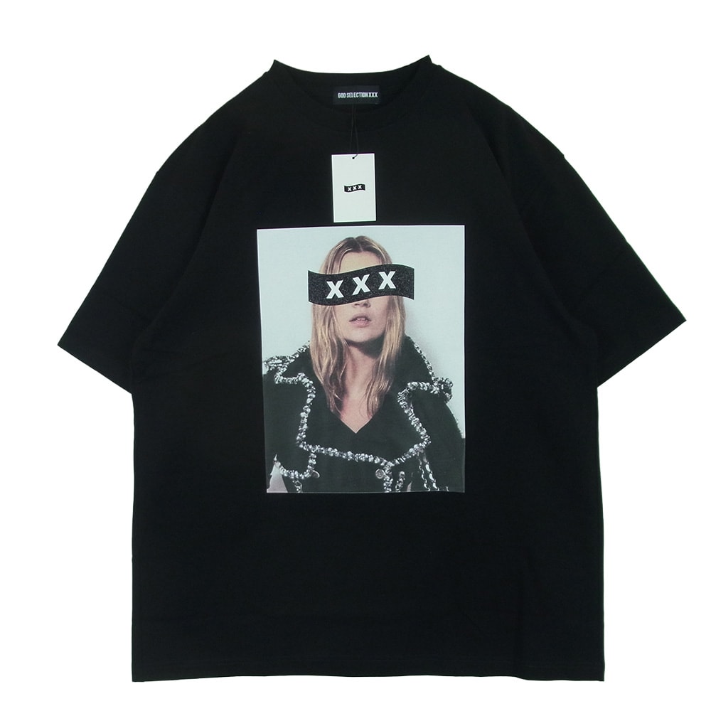 GOD SELECTION XXX ゴッドセレクション 23SS GX-S23-10ST-02 10周年 フォトプリント 半袖 Tシャツ ブラック系 XL【極上美品】【中古】