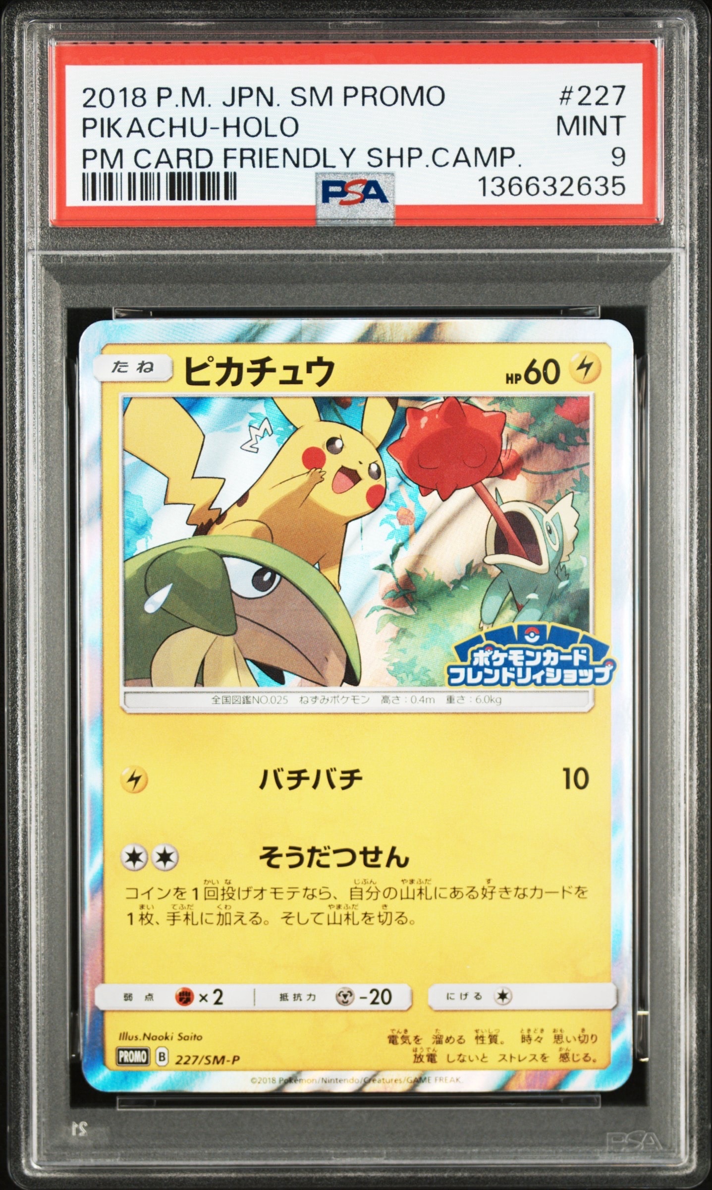 ピカチュウ P [SM-P 227](プロモーションカード「ポケモンカードフレンドリィショップ限定キャンペーン」)