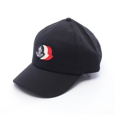 モンクレール MONCLER ロゴ刺繡 キャップ 帽子 コットン メンズ レディース ブラック系 L20913B00021999 【新品】