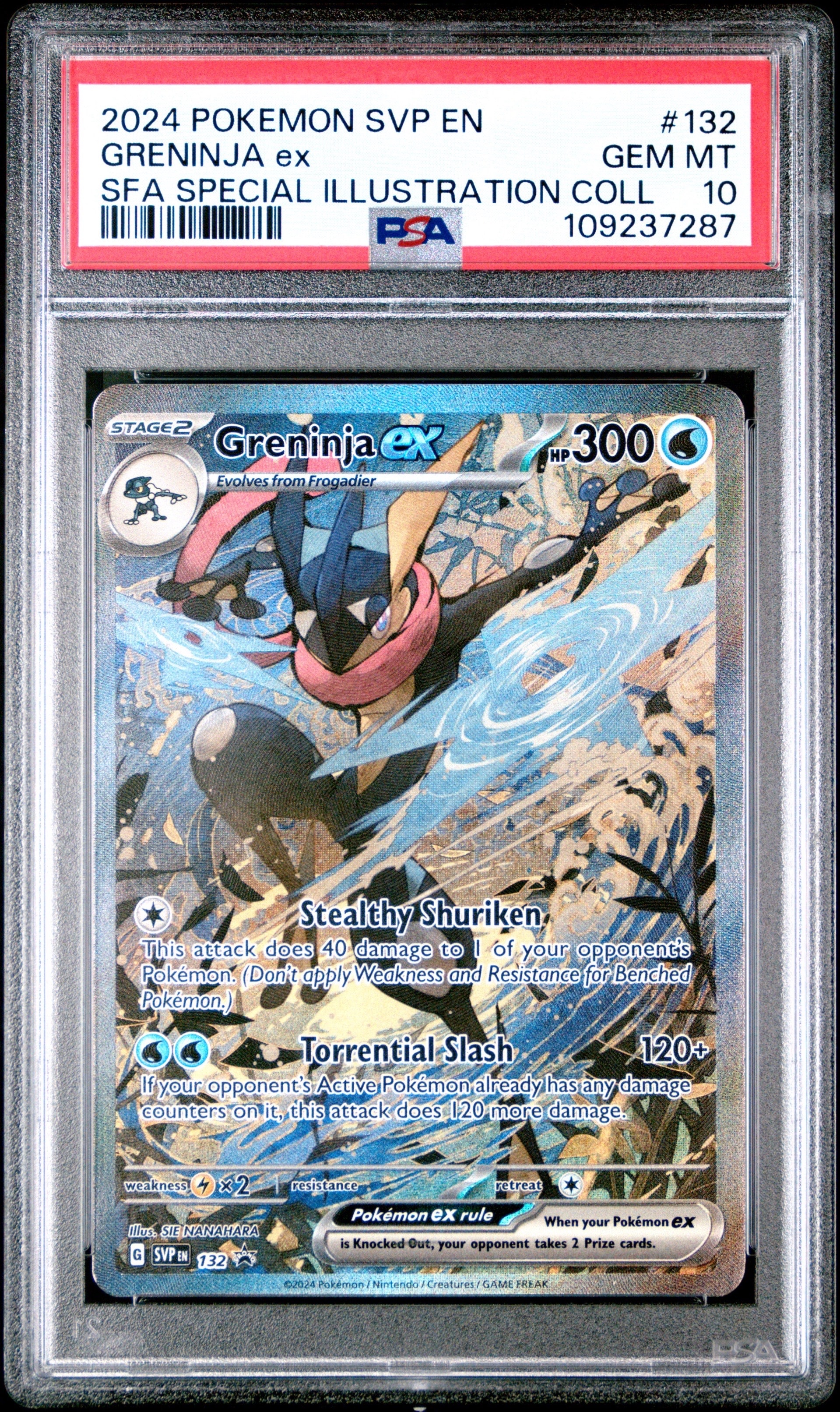 ゲッコウガex P [SVP EN 132]【英語版】(スカーレット&バイオレット「シュラウデッドフェイブル ゲッコウガex スペシャルイラストレーション コレクション」)