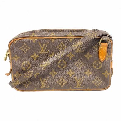 【6dc3405】ルイヴィトン ショルダーバッグ モノグラム ポシェットマルリーバンドリエール M51828 ブラウン【中古】レディース