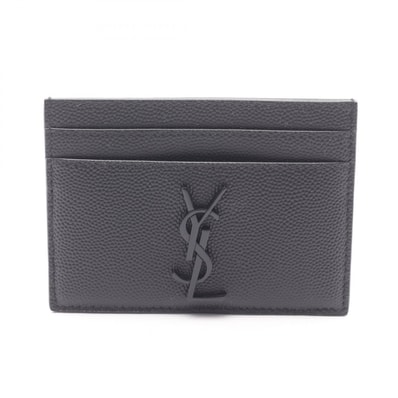 サンローランパリ SAINT LAURENT PARIS カサンドラ カードケース アクセサリー レザー メンズ レディース ブラック系 485631BTY0U1000 【新品】