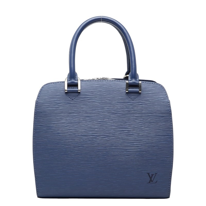 ルイ ヴィトン エピ ポンヌフ ハンドバッグ M52055 トレドブルー レザー レディース LOUIS VUITTON 【中古】