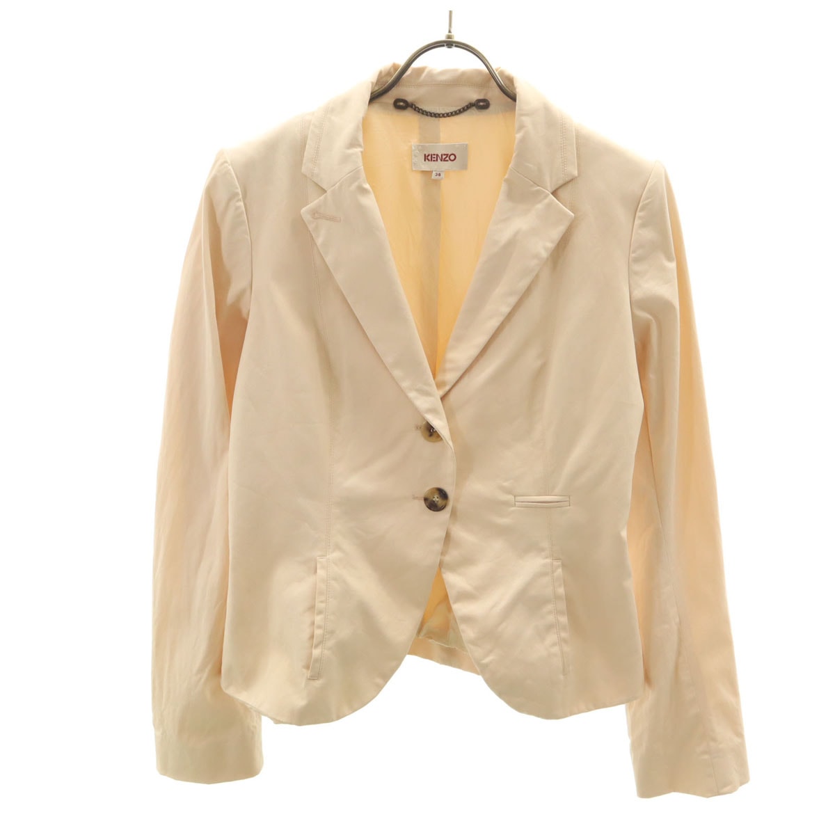 KENZO ケンゾー テーラードジャケット 38 ペールオレンジ