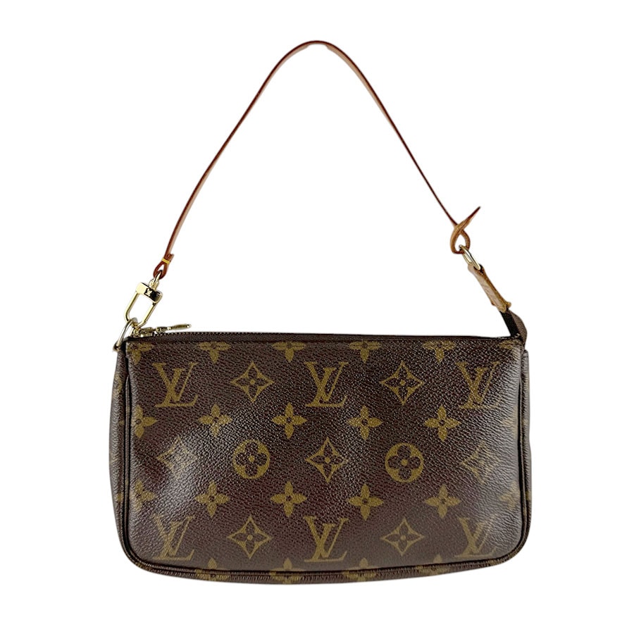 ルイ ヴィトン LOUIS VUITTON ハンドバッグ モノグラム ポシェット アクセソワール モノグラムキャンバス ブラウン ゴールド レディース M51980【中古】 z9339