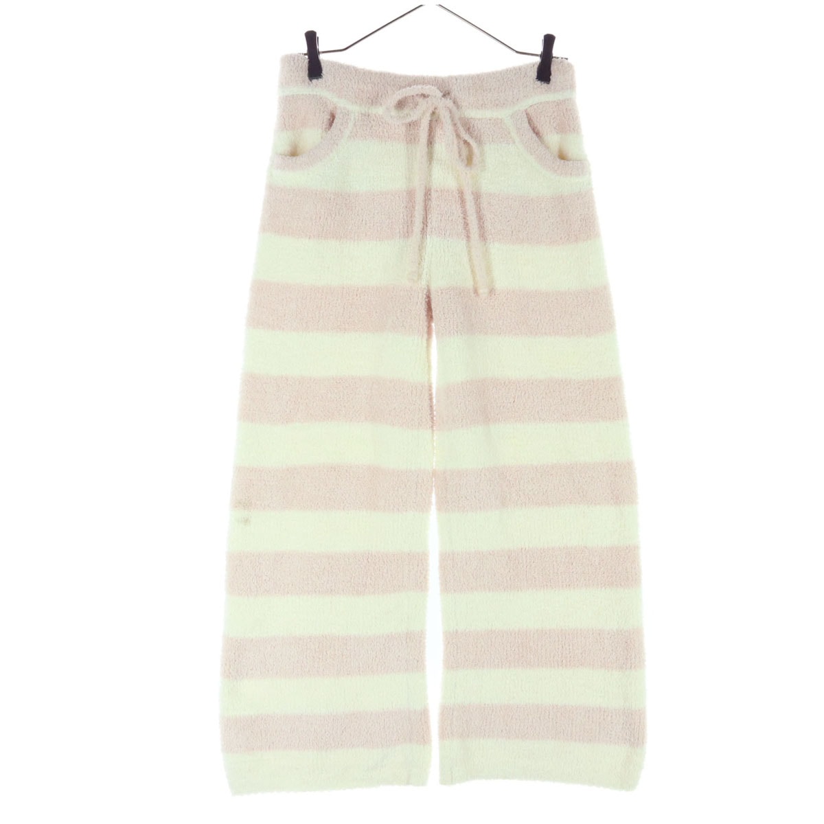 gelato pique ジェラートピケ ボーダー柄 ルームウェアパンツ F ピンク アイボリー