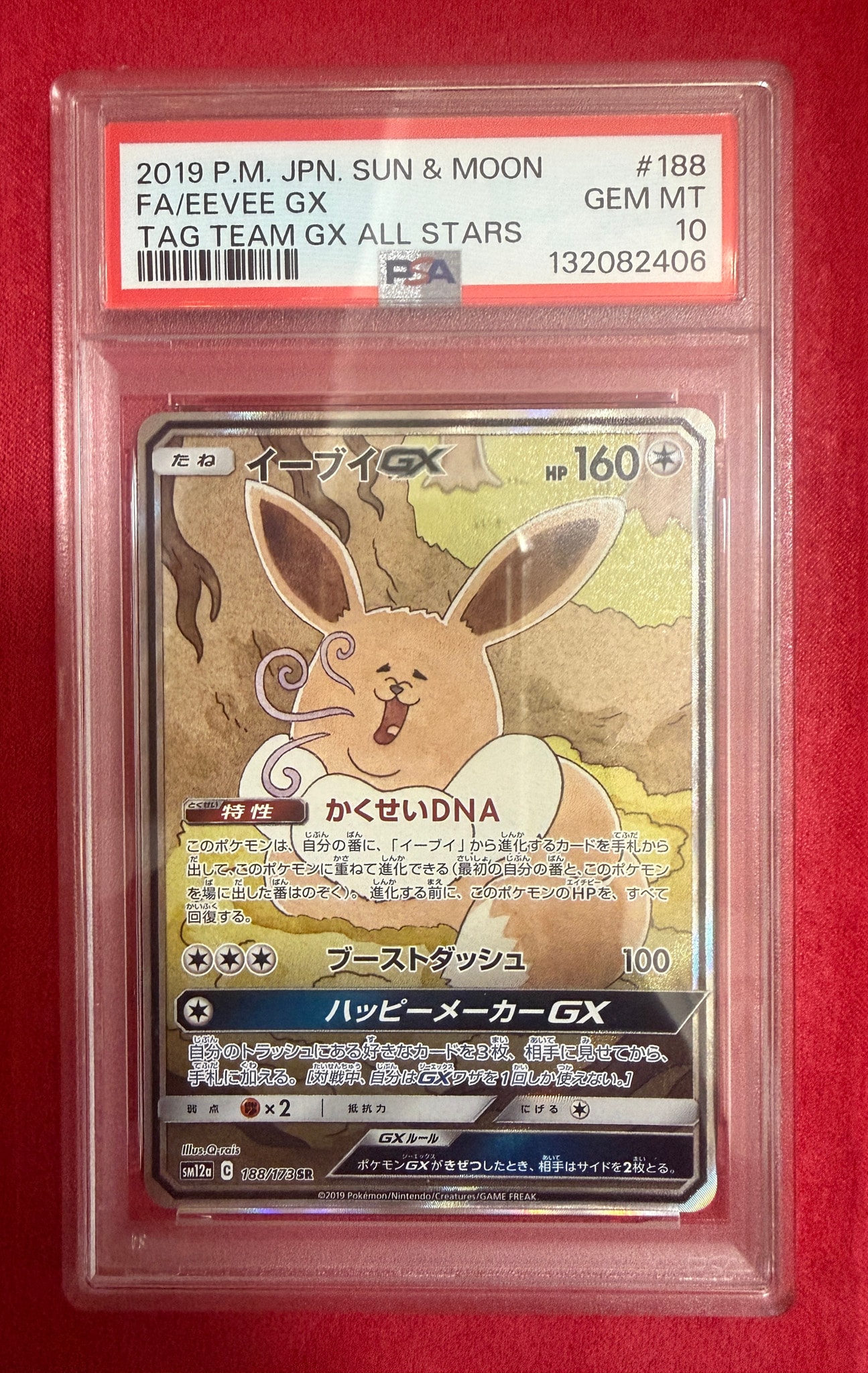 イーブイGX SR: SA[SM12a 188/173](ハイクラスパック「TAG TEAM GX