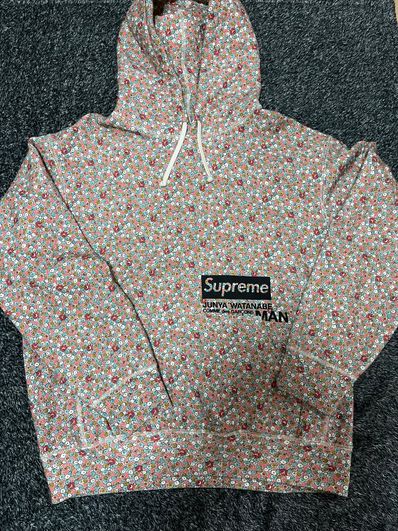 Supreme / JUNYA WATANABE COMME des GARCONS MAN Hooded Sweatshirt "Pink Flowers"
