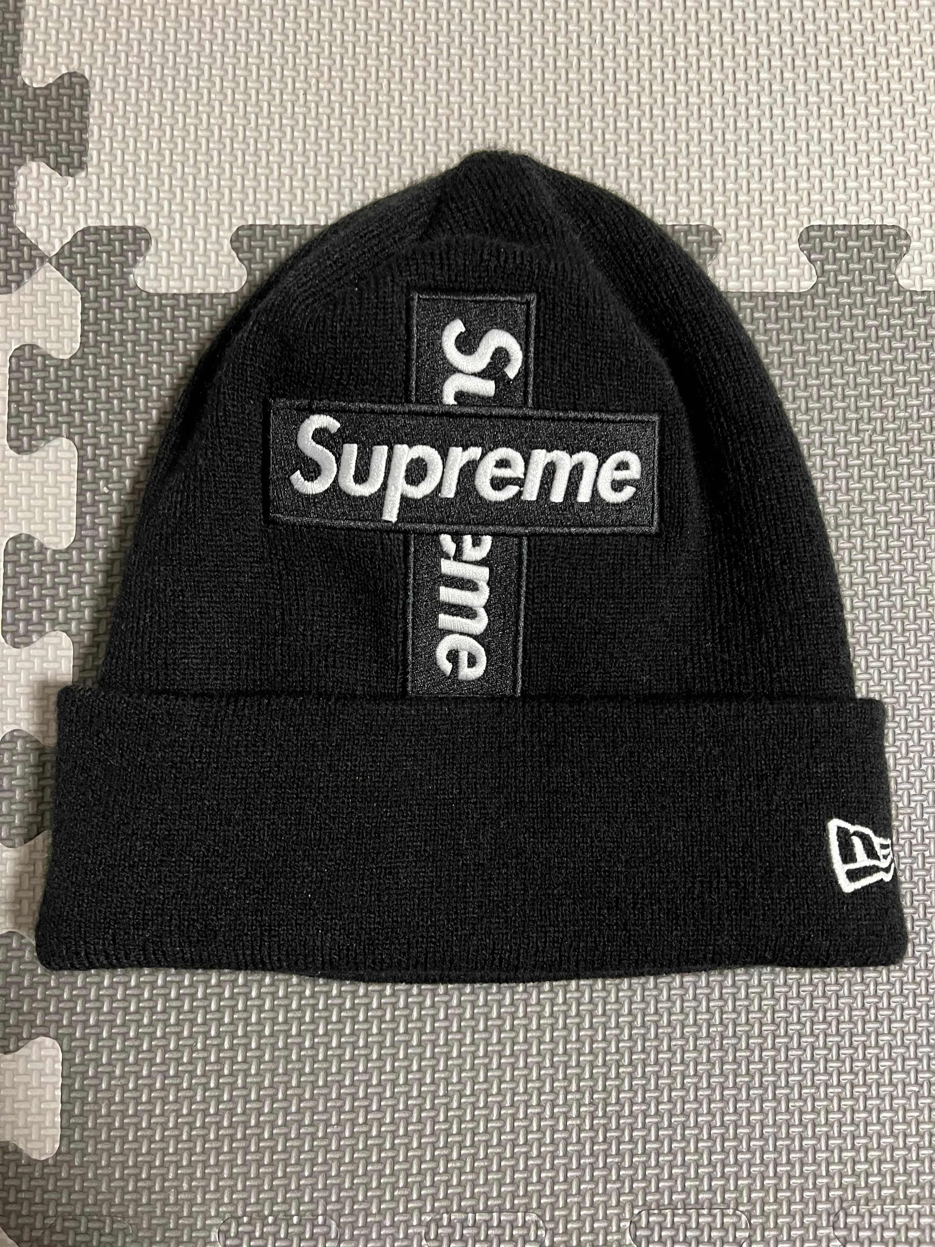 Supreme New Era® Cross Box Logo Beanie "Black"