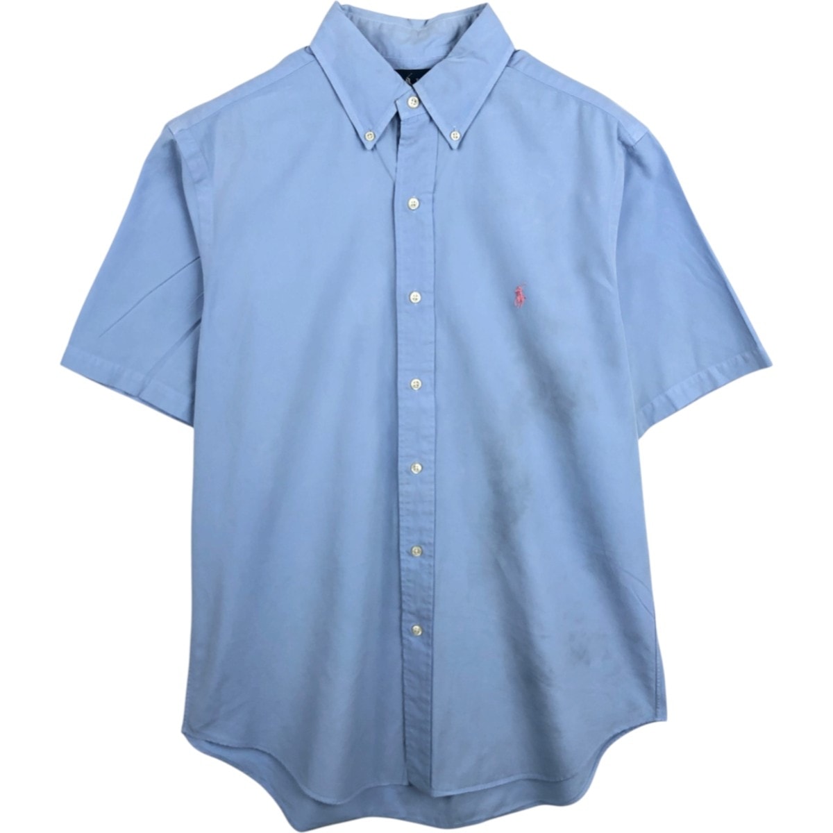 古着 ラルフローレン Ralph Lauren CLASSIC FIT クラシックフィット 半袖 ボタンダウンシャツ メンズM相当/eaa674199