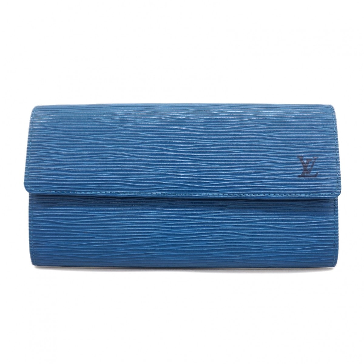 【6fb3040】ルイヴィトン 長財布 エピ ポシェットポルトモネクレディ M63575  トレドブルー【中古】メンズ レディース ユニセックス