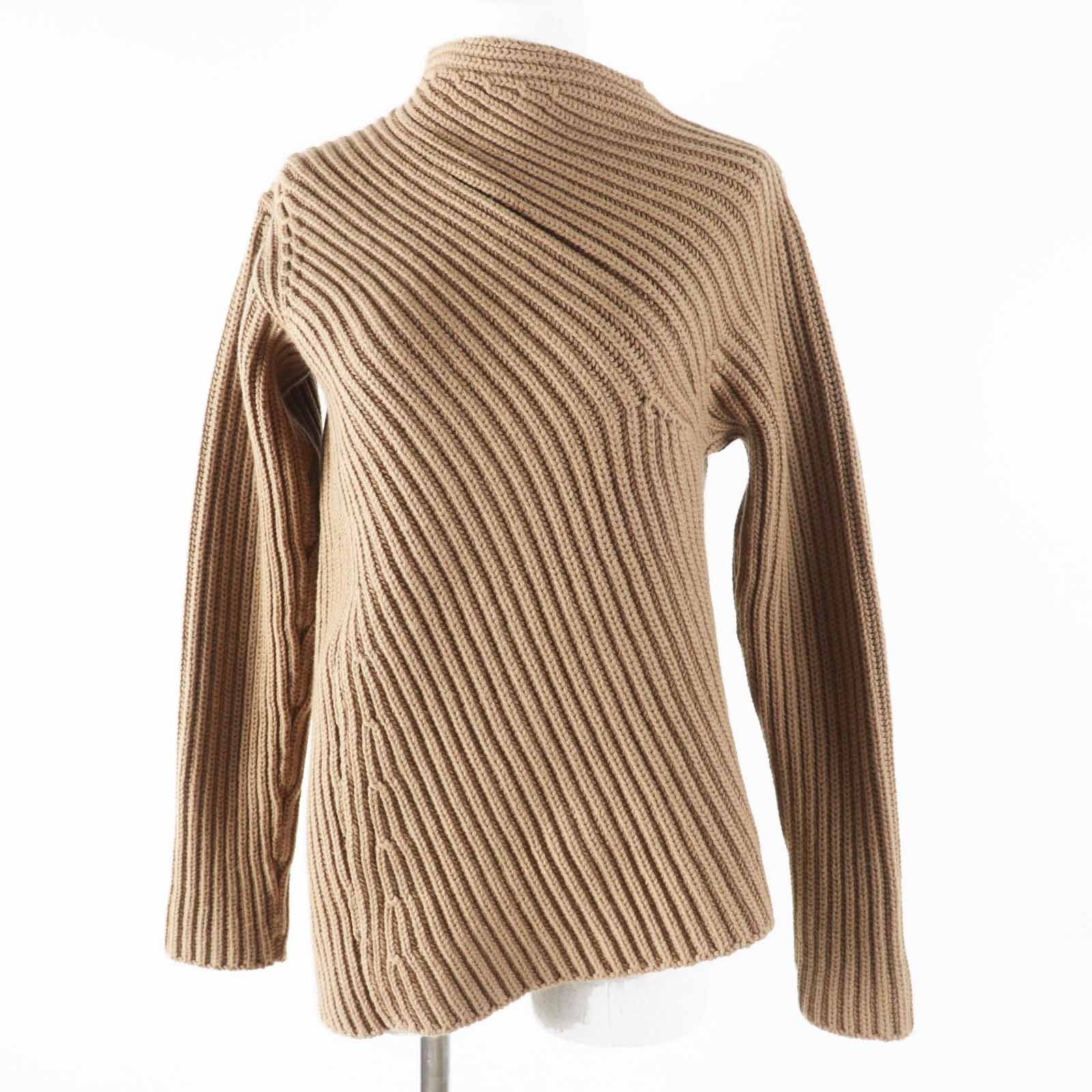 極美品 ジルサンダー
 ニット ブラウンベージュ レディース 34 JSPT751054