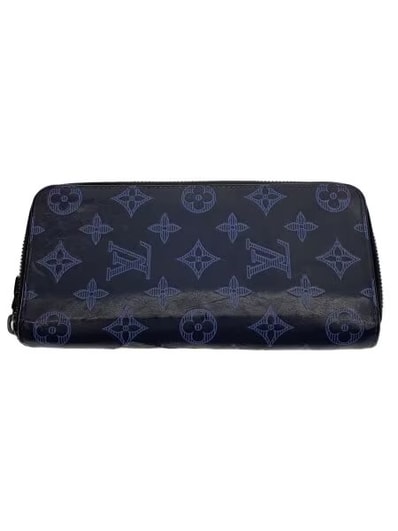 Louis Vuitton Zippy Wallet Vertical Monogram Shadow "Navy Blue"