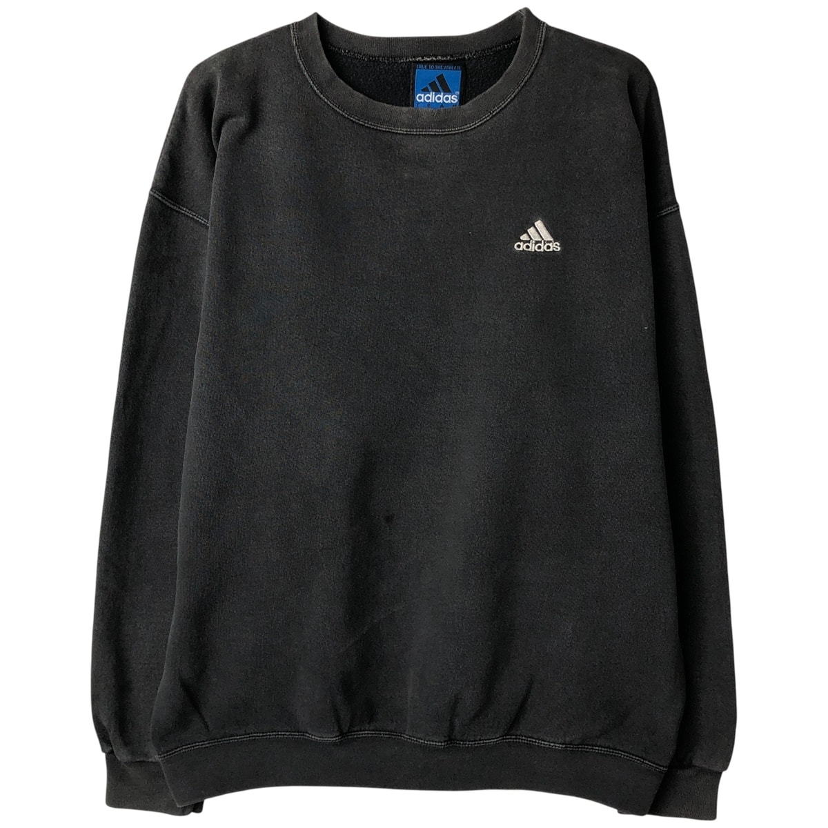 古着 90年代 アディダス adidas TEAM ワンポイントロゴスウェットシャツ トレーナー USA製 メンズL相当/eaa609115