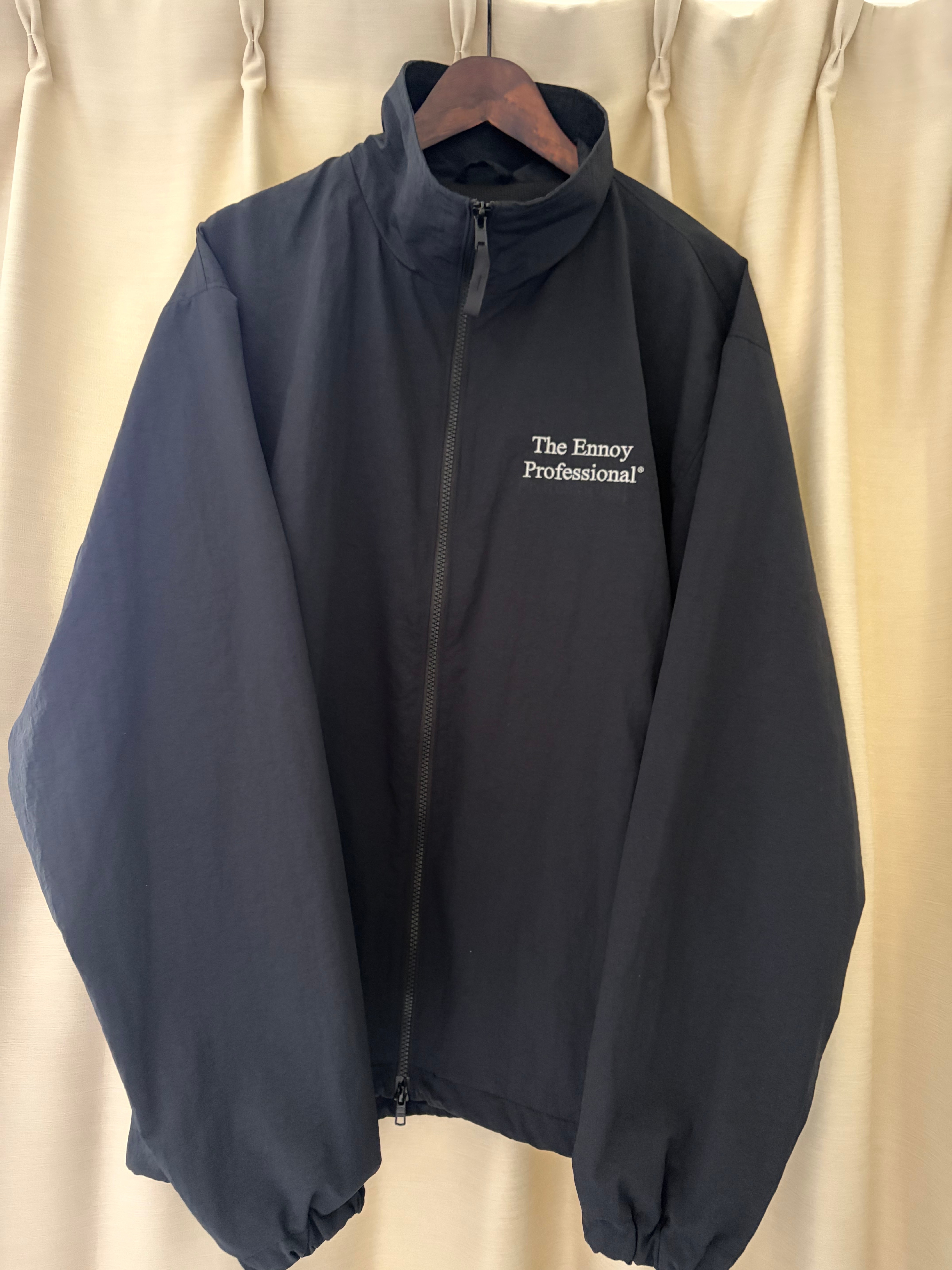 ENNOY 23AW Stylistshibutsu Nylon Track Suit Set Up Black × White AW23BRENJK02LP / AW23BRENPT04LP