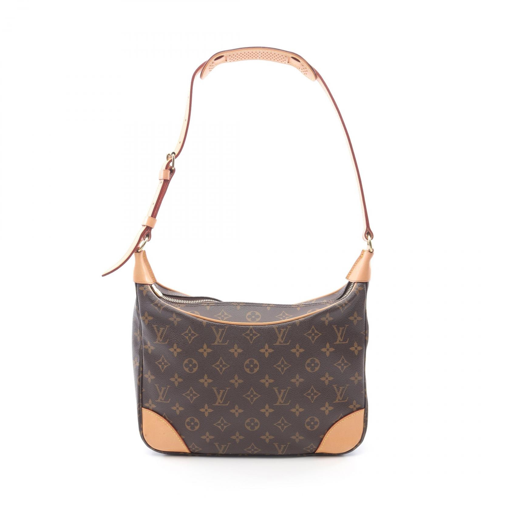 ルイ・ヴィトン LOUIS VUITTON ブローニュPM ショルダーバッグ バッグ PVCコーティングキャンバス レザー モノグラム レディース ブラウン系 M51265 【中古】