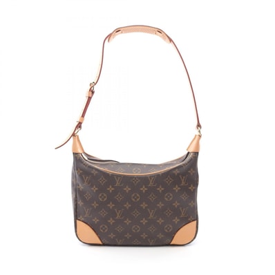 ルイ・ヴィトン LOUIS VUITTON ブローニュPM ショルダーバッグ バッグ PVCコーティングキャンバス レザー モノグラム レディース ブラウン系 M51265 【中古】