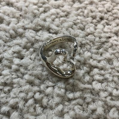 TIFFANY SV925リング エルサペレッティ オープンフルハート5.1g