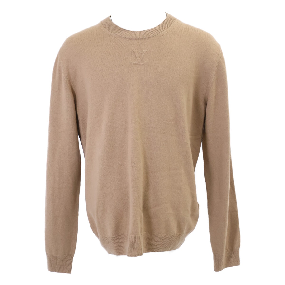 ルイヴィトン 【美品/国内正規/24年製】RM241Q JZE HMN40W カシミヤシルク LVエンボスロゴ クルーネックニットセーター L