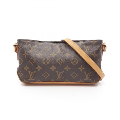 ルイ・ヴィトン LOUIS VUITTON トロター ショルダーバッグ バッグ PVCコーティングキャンバス レザー モノグラム レディース ブラウン系 M51240 【中古】
