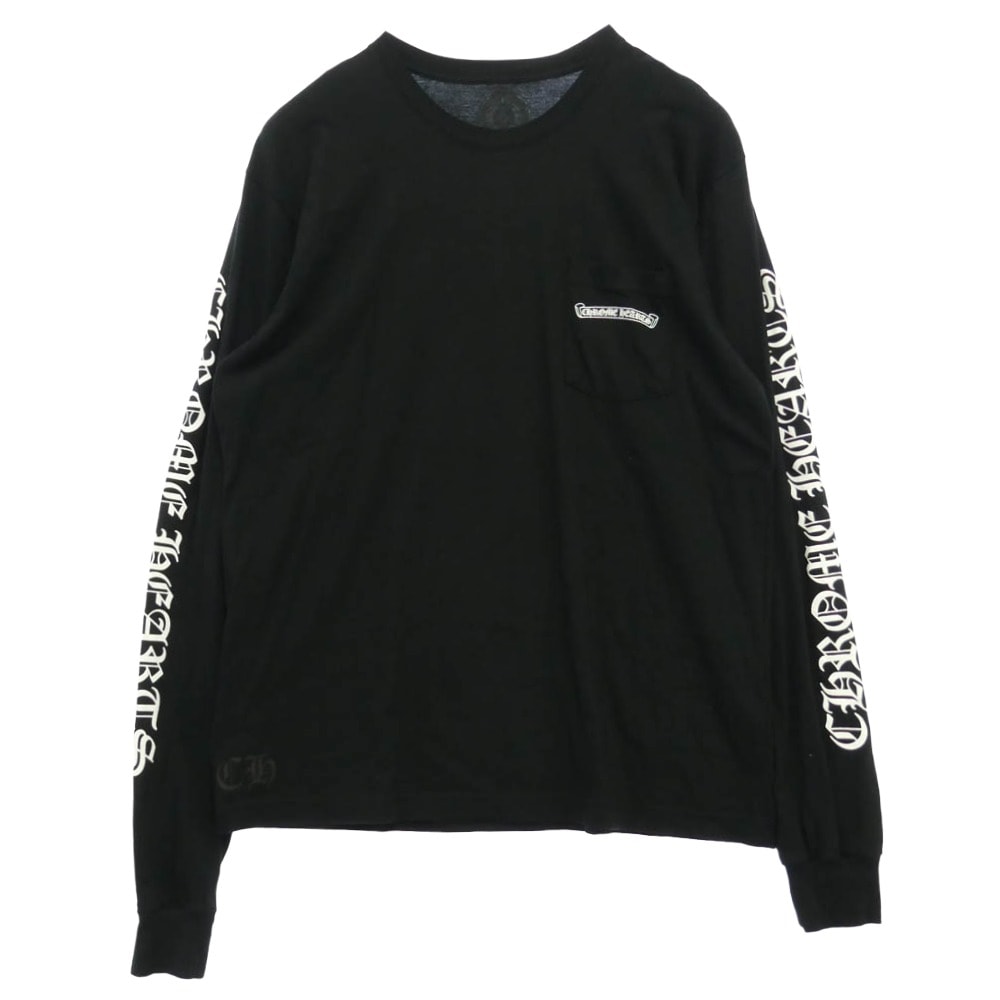 Chrome Hearts CH Scroll Label Fuck You L/S T-Shirt "Black"