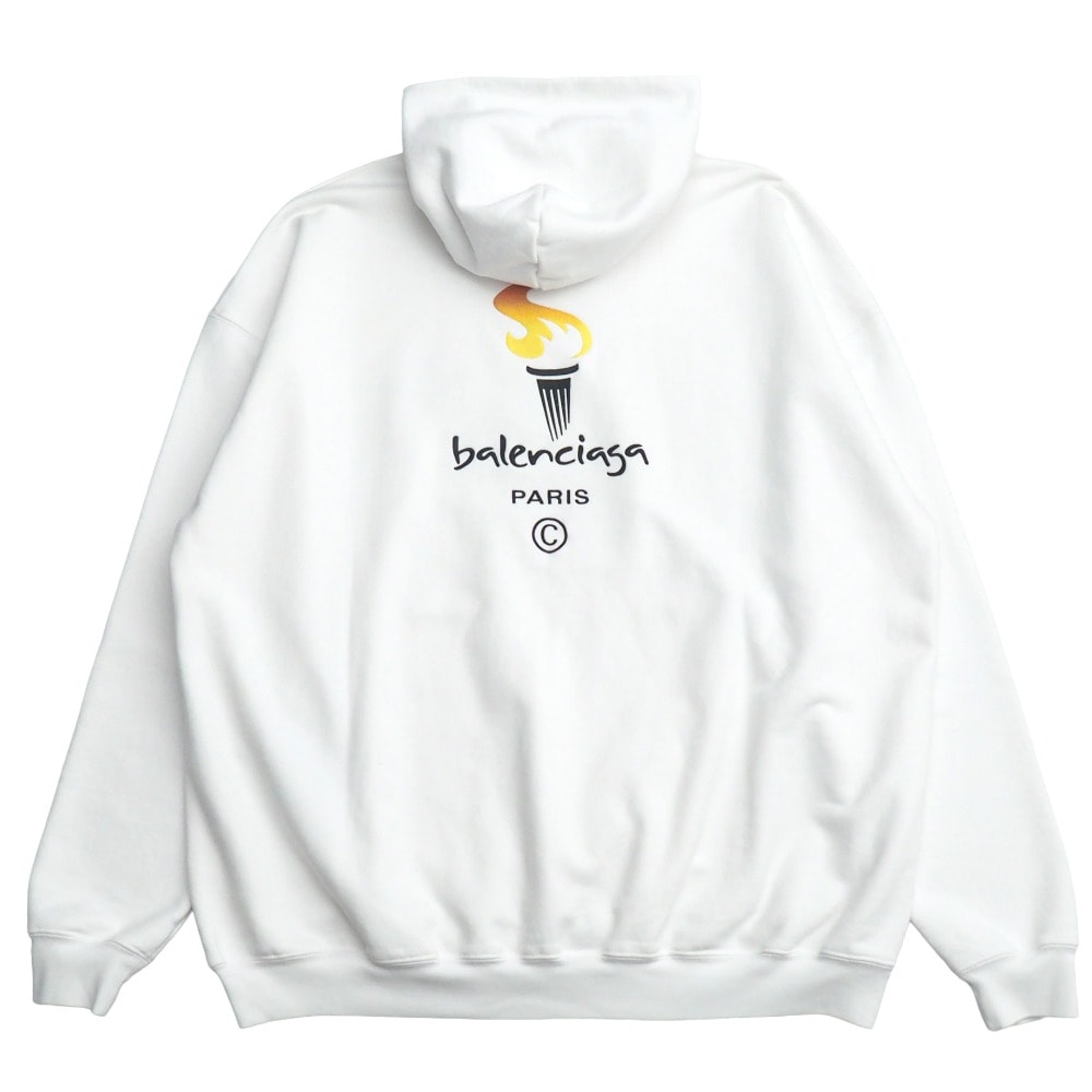 BALENCIAGA バレンシアガ Embroidery Flame Hoodie パーカー サイズXXS オーバーサイズ スウエット パーカー ブランド古着【中古】20260508/RA9311