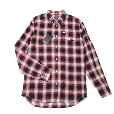 ■未使用品■DSQUARED2 ディースクエアード 長袖シャツ サイズ48 チェック リネン イタリア製 20260423/RA9012