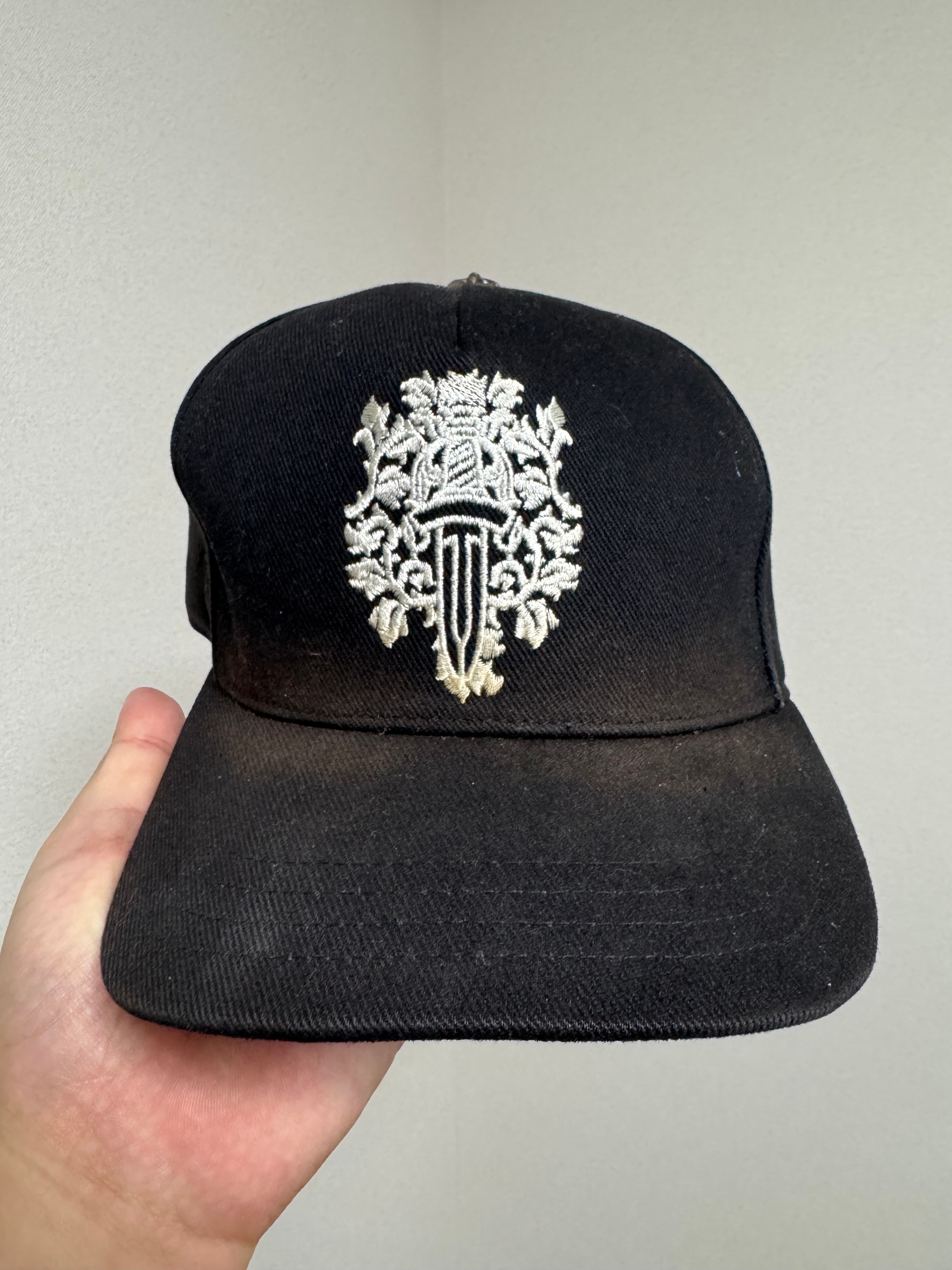 Chrome Hearts Baseball Denim Cap Dogger "Black/White"