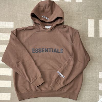 FEAR OF GOD ESSENTIALS / SSENSE 3D Silicon Applique Pullover Hoodie "Rain Drum"