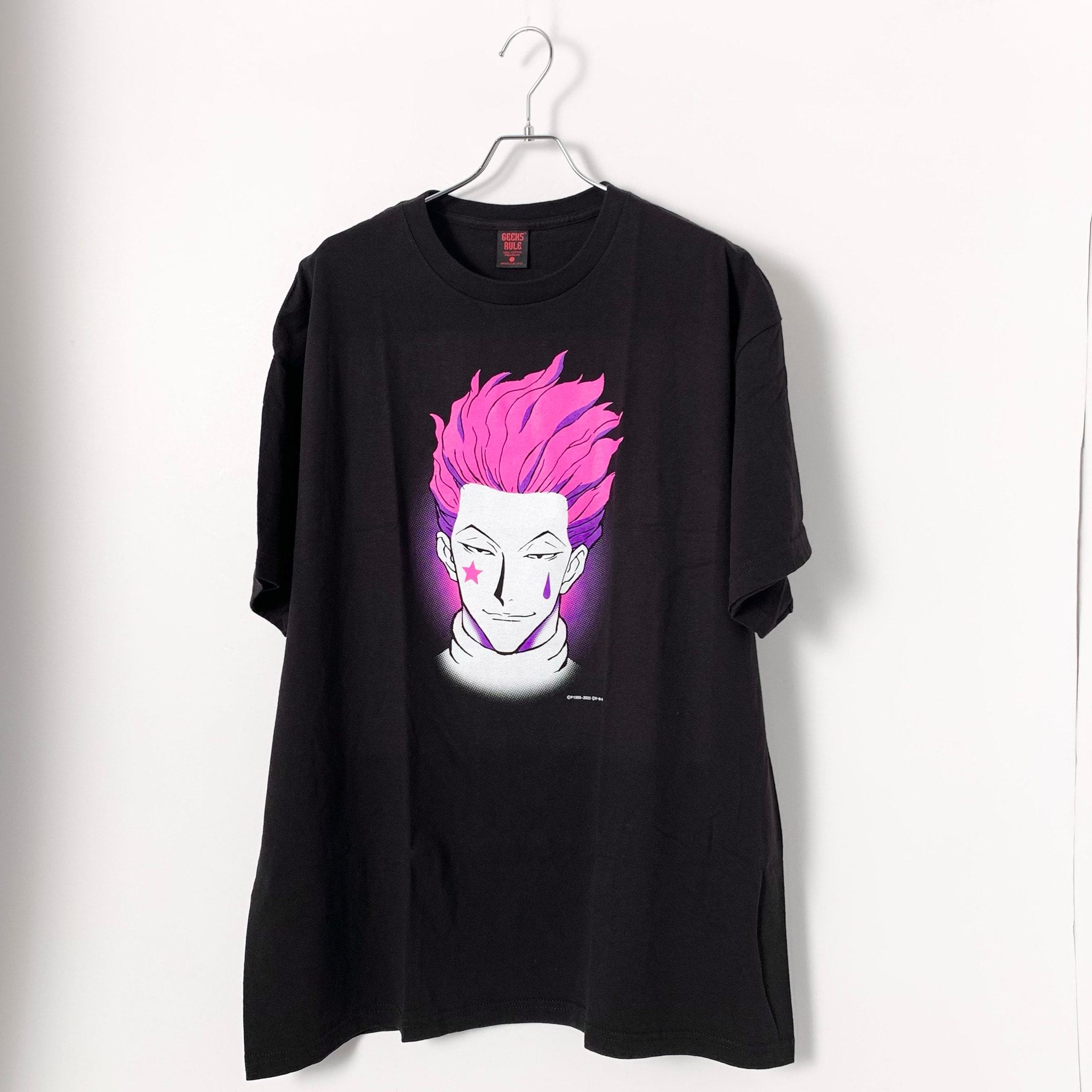Geeks Rule x HUNTERxHUNTER Silkscreen Printing T Shirt Hisoka "Black"