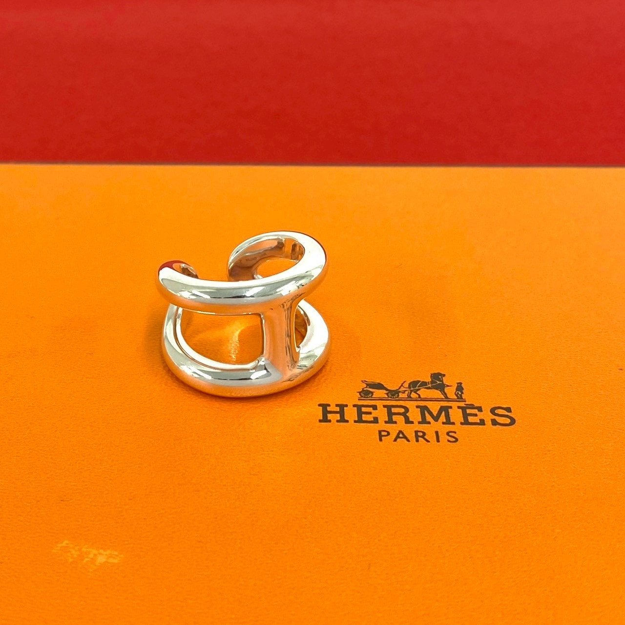 HERMES エルメス オスモズ GM リング シルバー925 リング・指輪 12.5号 シルバー
 36367