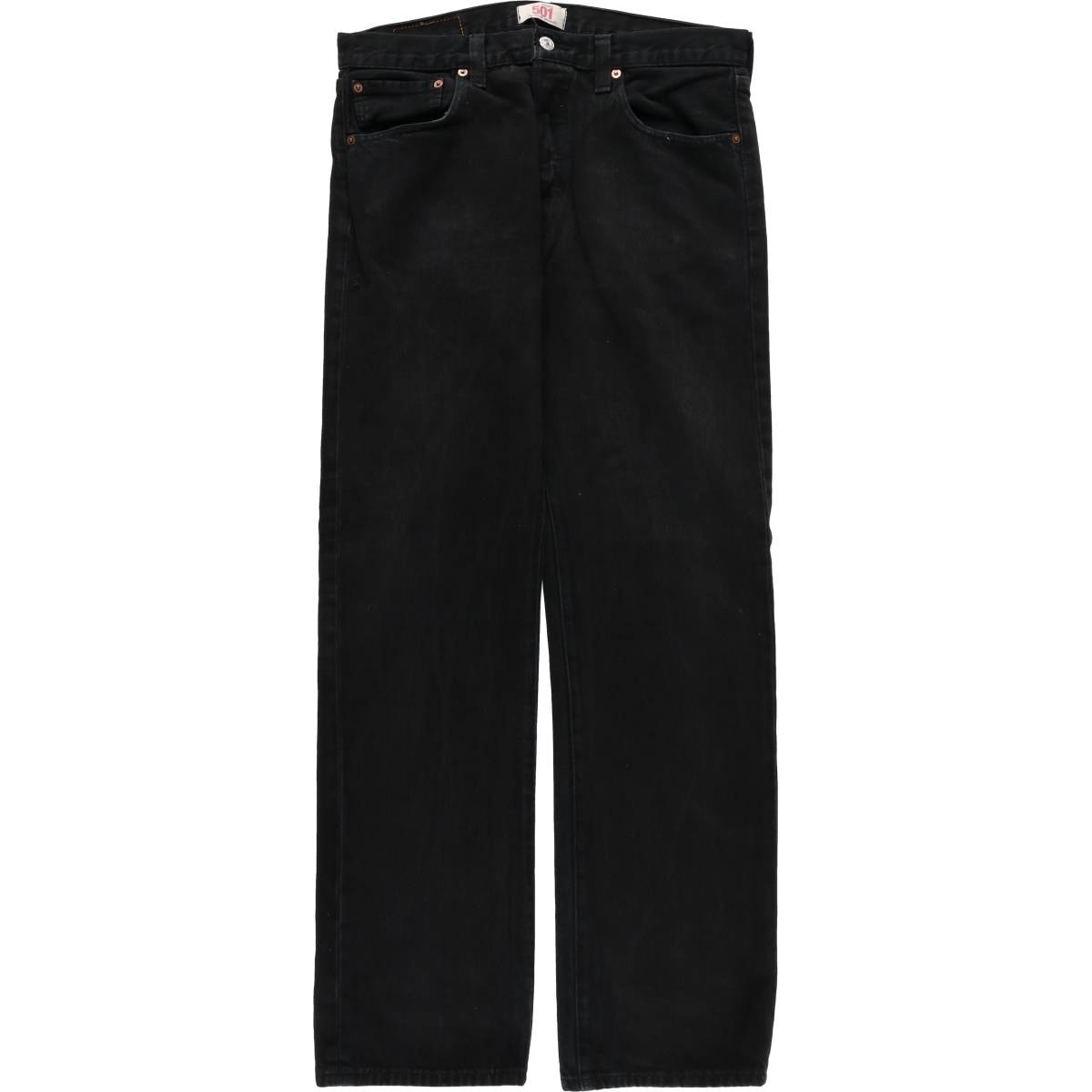 古着 リーバイス Levi's 501 ブラックデニム ストレートデニムパンツ メンズw34相当/eaa595409