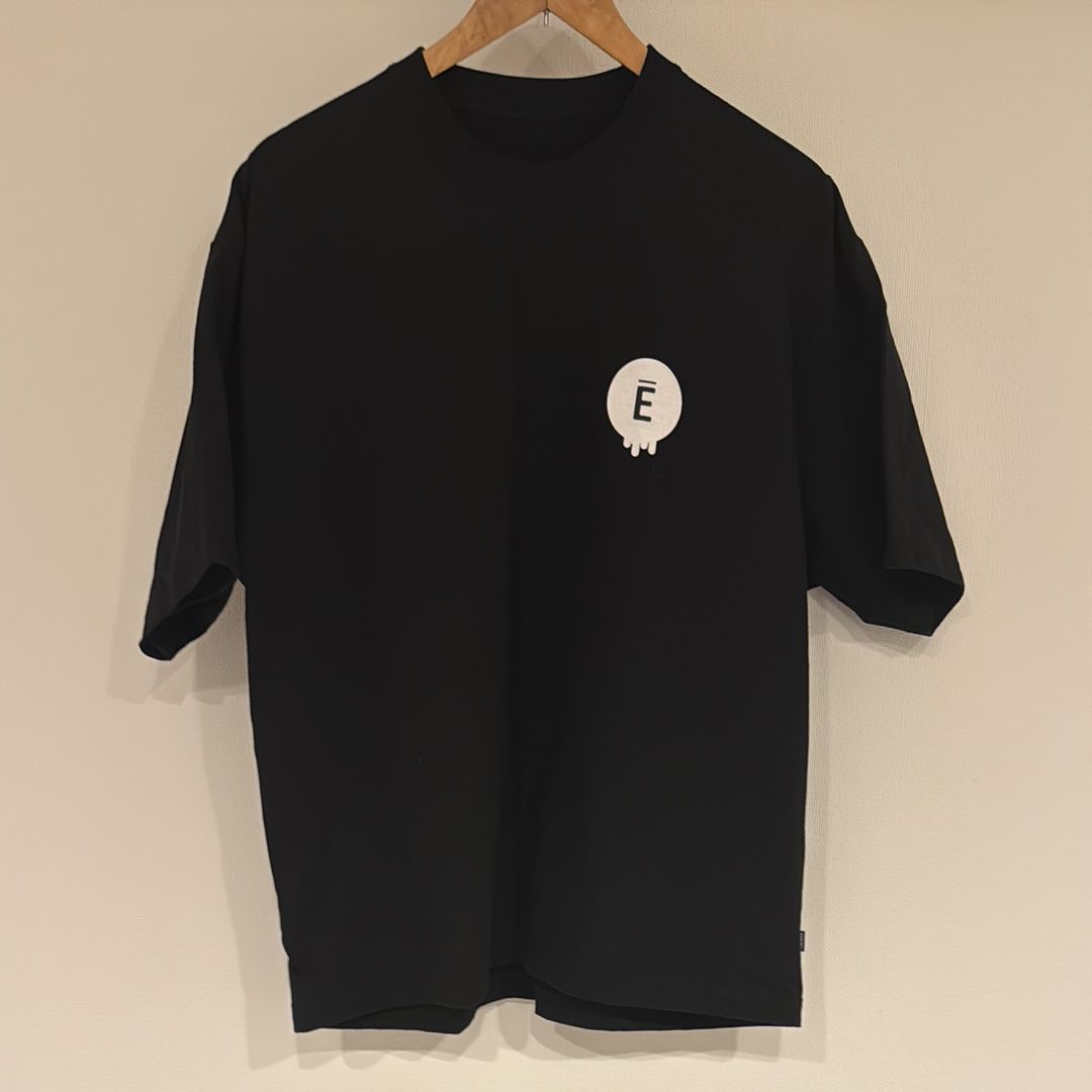 ENNOY Circle Ē Drip T-Shirt "Black" SS25BRENCT03AM