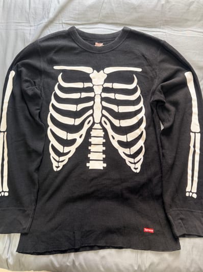 Supreme x Hanes Bones Thermal Crew (1 Pack) "Black"