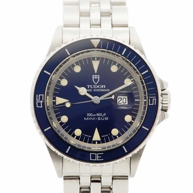 【6wdd0342】チュードル ミニサブ 73090 青文字盤【中古】腕時計 レディース