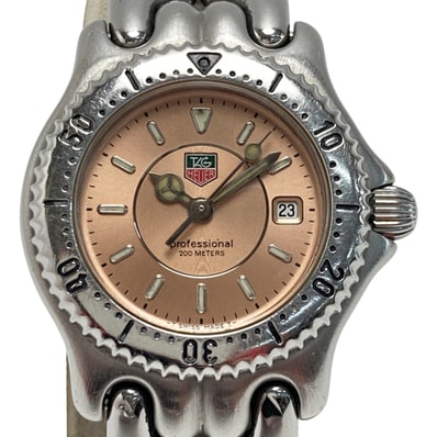 TAG HEUER タグホイヤー セル デイト WG131D ピンク クォーツ レディース 腕時計