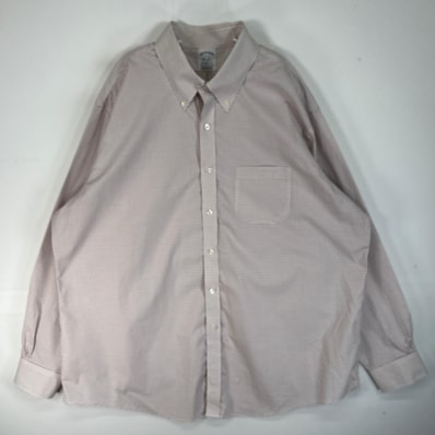 古着 ブルックスブラザーズ Brooks Brothers 長袖シャツ 胸ポケ ボタンダウン REGENT 2XL レッド系 チェック メンズ