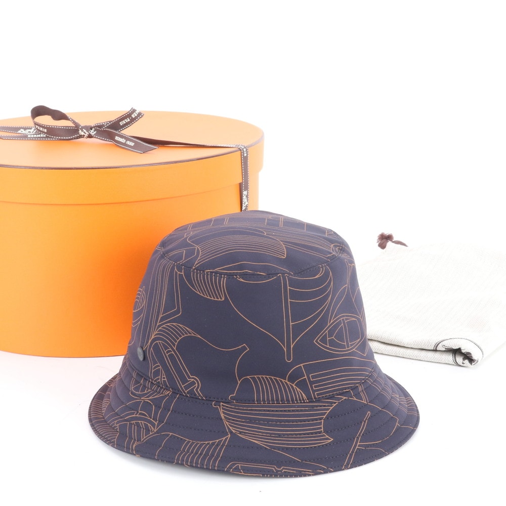 ■極美品 エルメス ハーパー タラサ バケット 57ハット