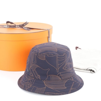 ■極美品 エルメス ハーパー タラサ バケット 57ハット