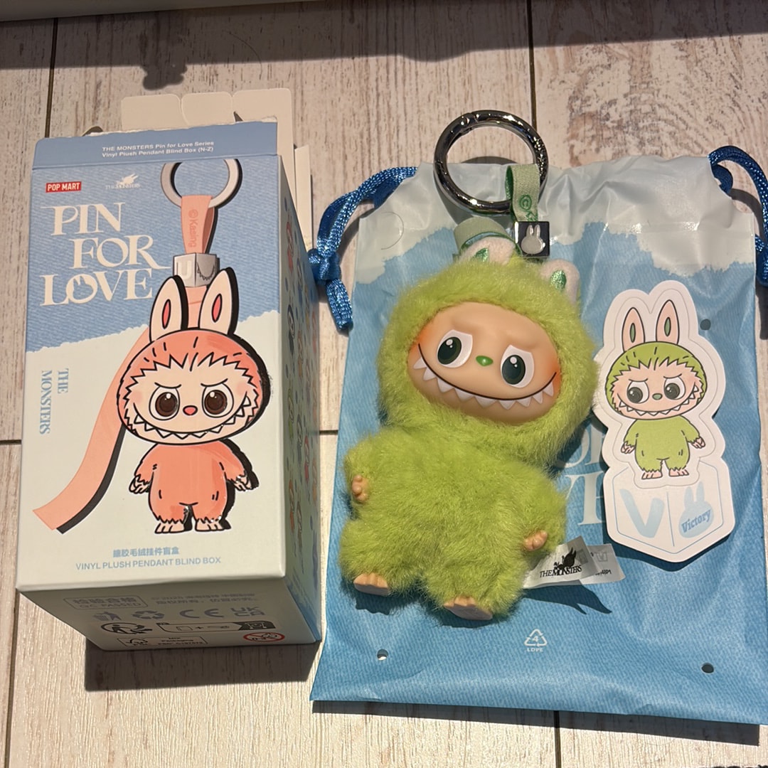 POP MART THE MONSTERS (LABUBU) Pin for Love Series-Vinyl Plush Pendant (N-Z) V