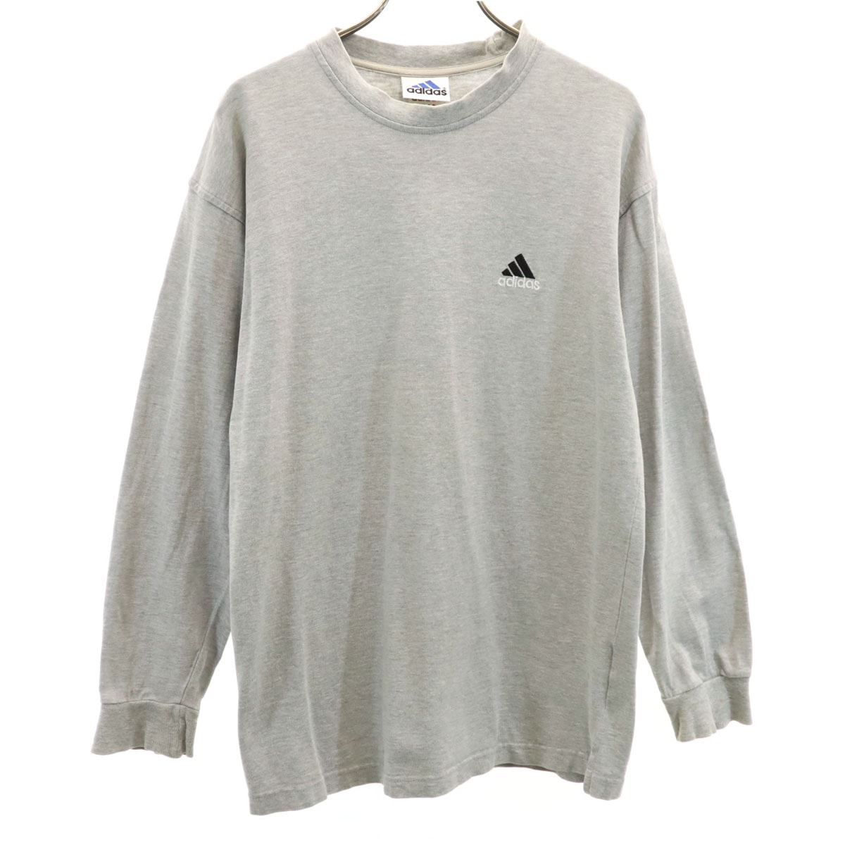 adidas アディダス 長袖 Tシャツ M グレー ロンT