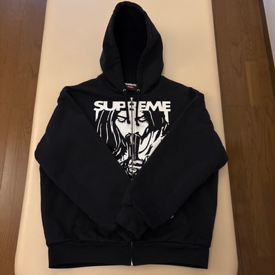 Supreme x HYSTERIC GLAMOUR Thermal Lined Zip Up Hooded Sweatshirt "Black"