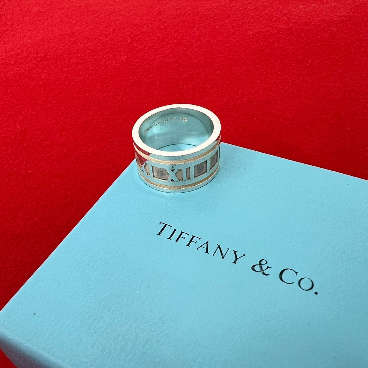 TIFFANY&Co. ティファニー アトラス ワイド リング シルバー925 リング・指輪 18号 シルバー
 60981