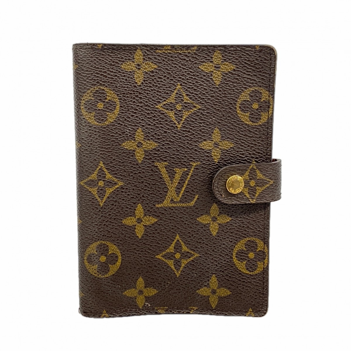 【6da0032】ルイヴィトン 手帳カバー モノグラム アジェンダPM R20005 ブラウン【中古】メンズ レディース ユニセックス