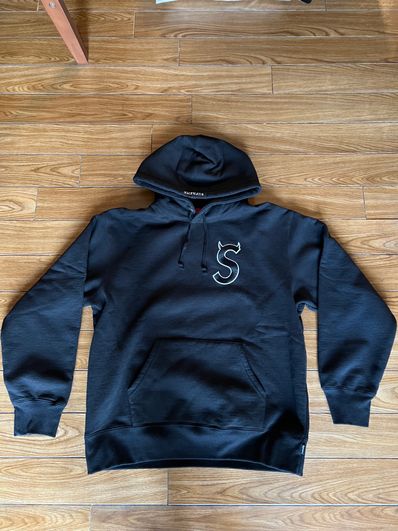 Supreme S Logo Hooded Sweatshirt "Black" (22FW)