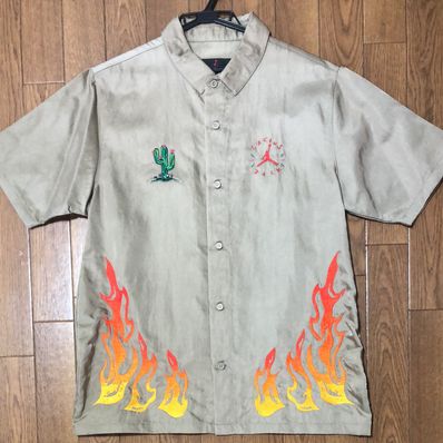 Air Jordan x Travis Cactus Jack Button Down Shirt "Khaki Desert"