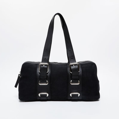 クロエ Chloe キャンバス ハンドバッグ【中古】